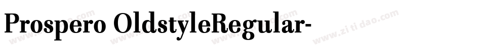 Prospero OldstyleRegular字体转换
